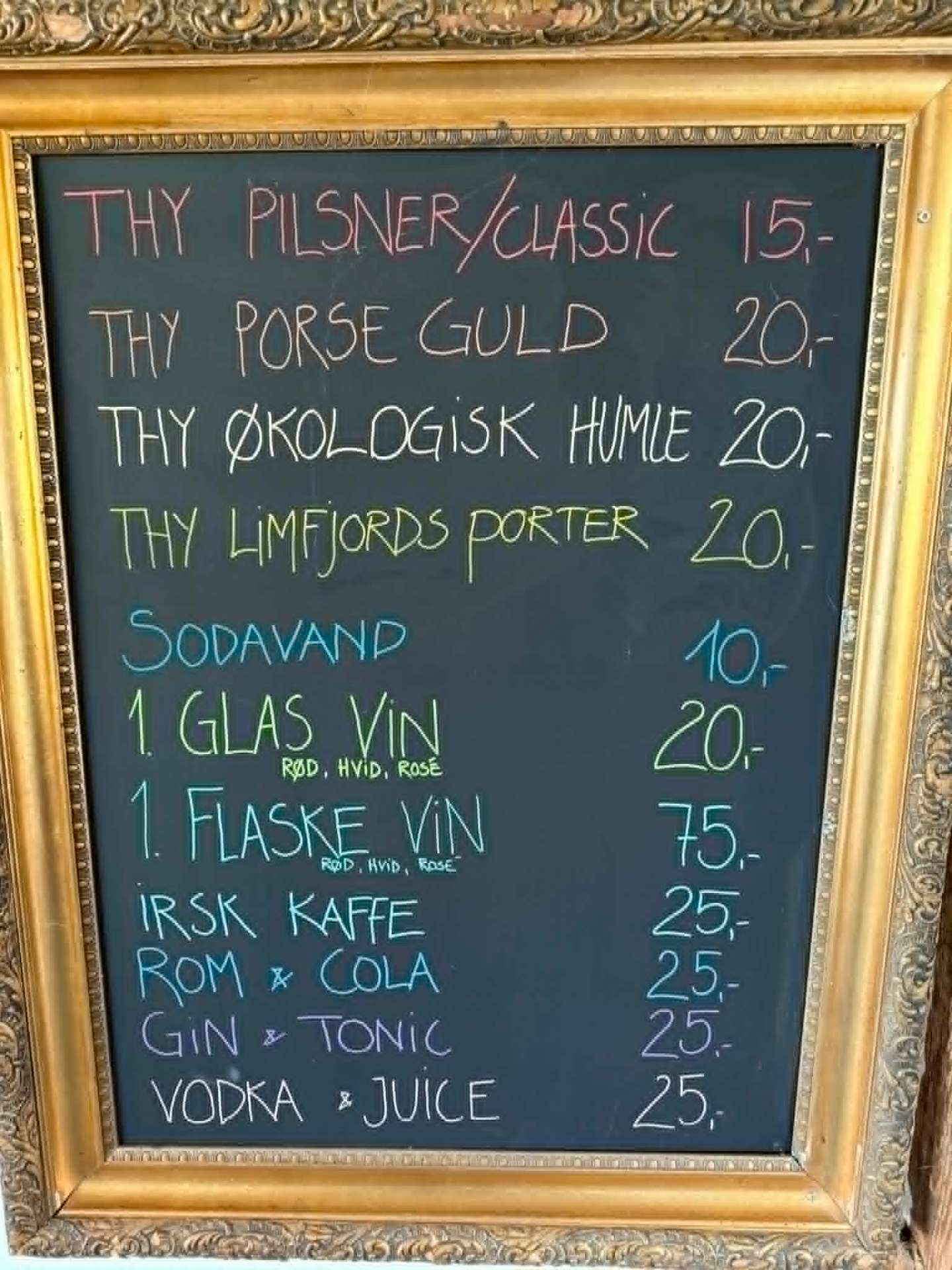 Bar priser